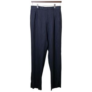 Modesto Uomo Black with Tan Stripes Dress Slacks, 32